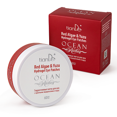 Гидрогелевые патчи для глаз с красными водорослями и юдзу