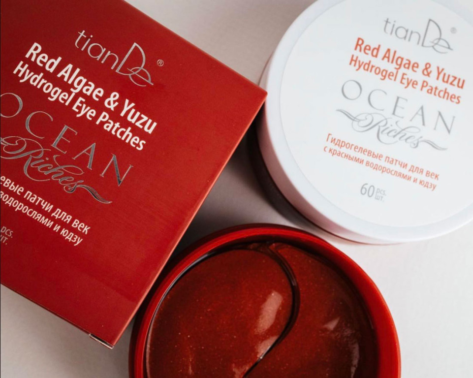 Гидрогелевые патчи для глаз с красными водорослями и юдзу